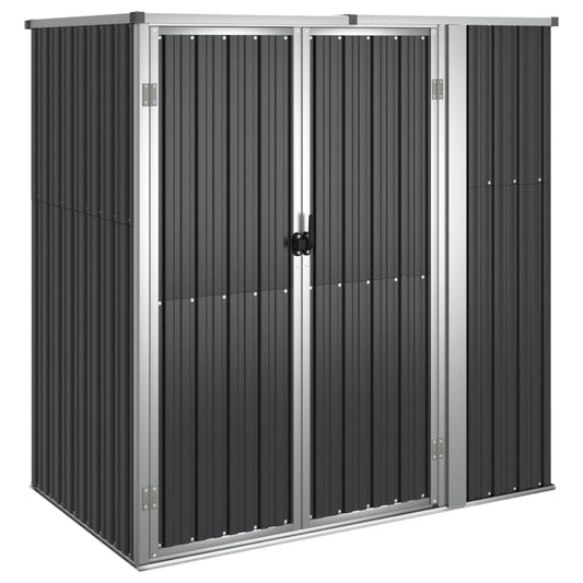 NNEVL Garden Tool Shed Anthracite 161x89x161 cm Galvanised Steel