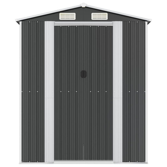 NNEVL Garden Shed Anthracite 192x855x223 cm Galvanised Steel