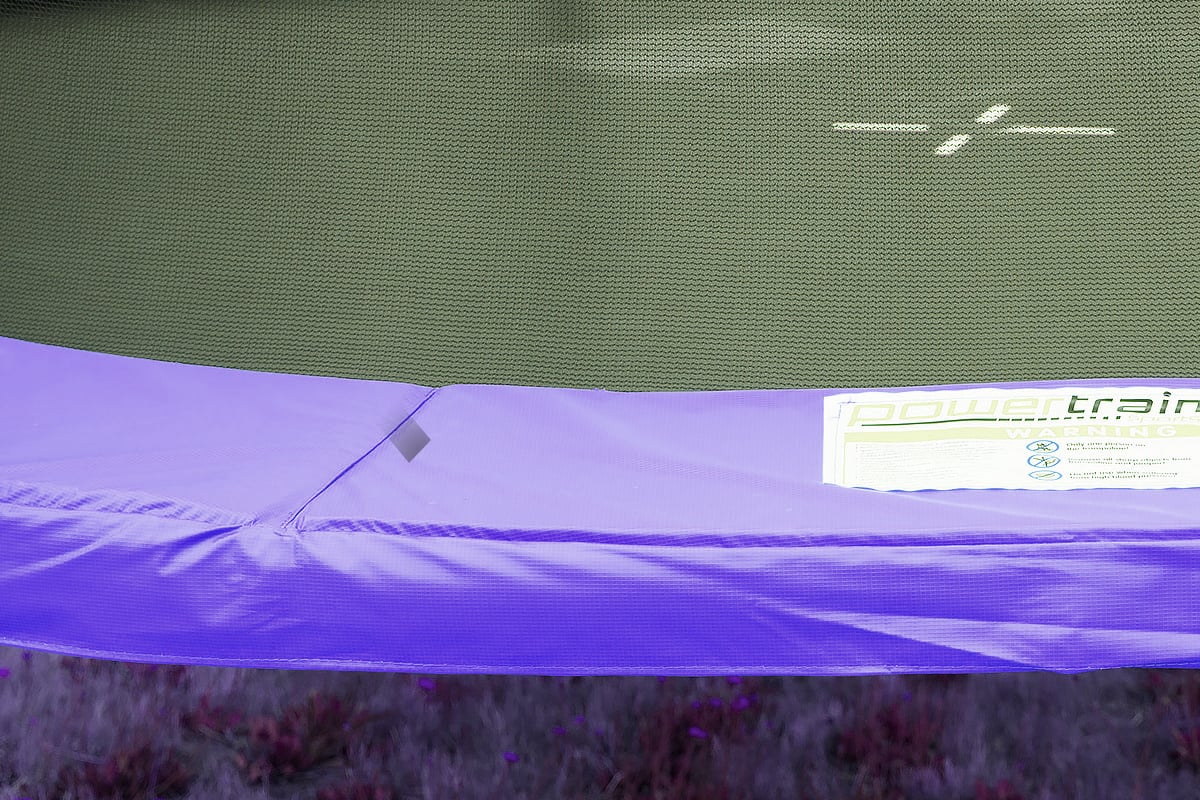 NNEDPE Trampoline 10ft with  Basket ball set - Purple