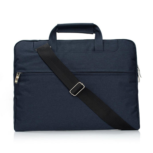 NNEDSZ 11.6 Inch Laptop Bag - Portable one Shoulder Zipper for Macbook Samsung Sony Dell Alienware Chuwi Asus Hp - Dark Blue