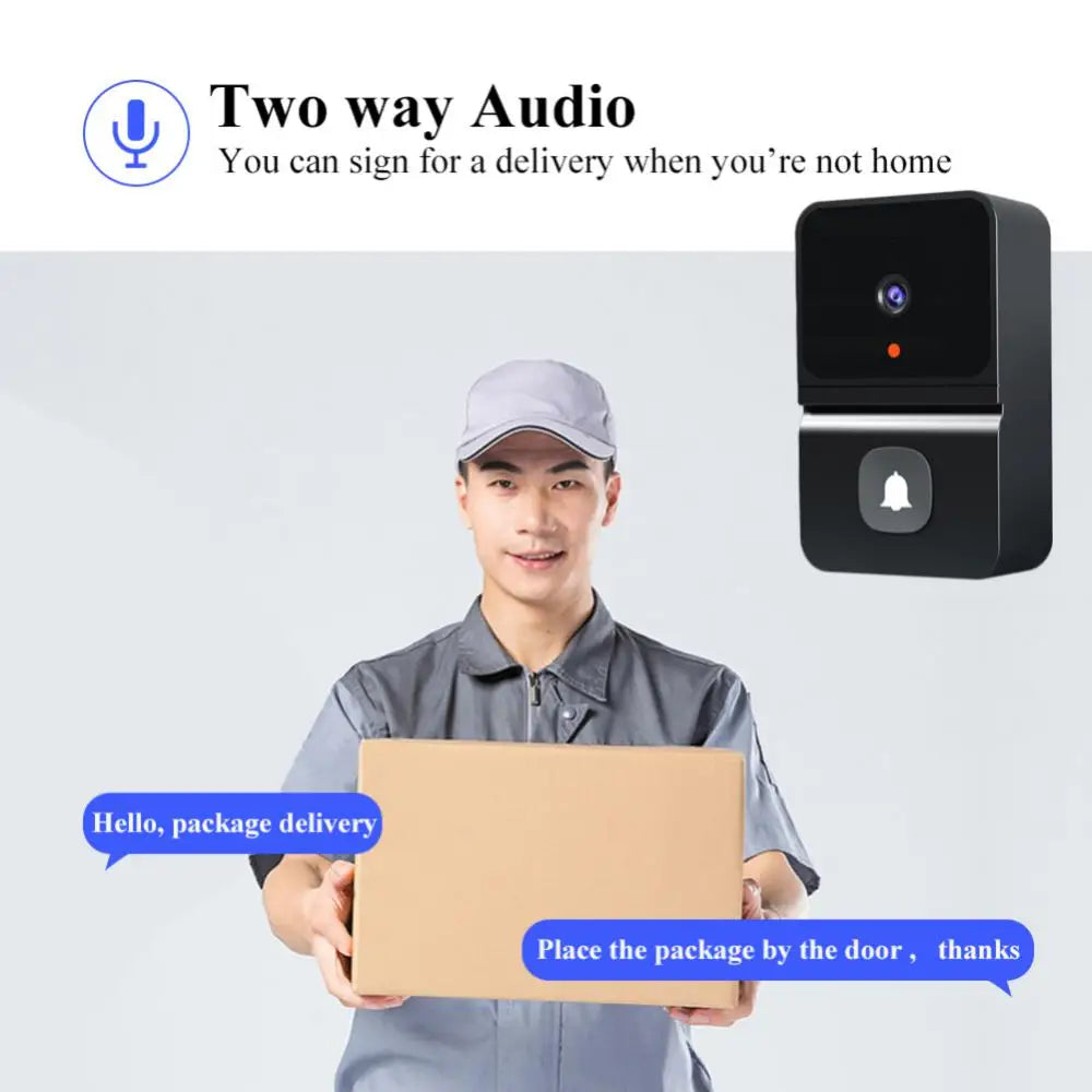 NNEOBA Wireless Doorbell WiFi Camera with Night Vision & Voice Intercom